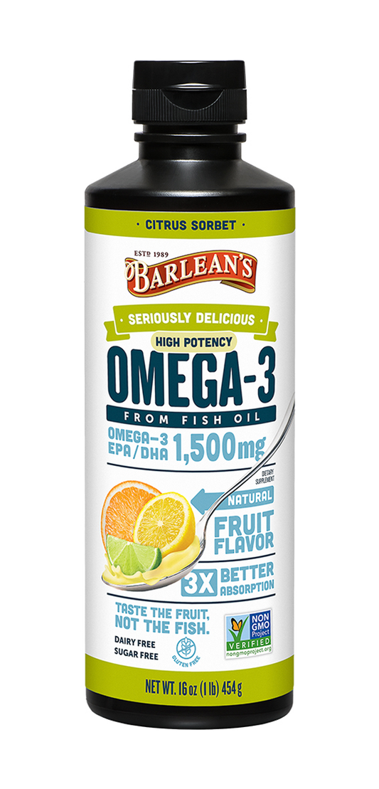 Seriously Delicious High Potency Omega-3 Citrus Sorbet 16 oz